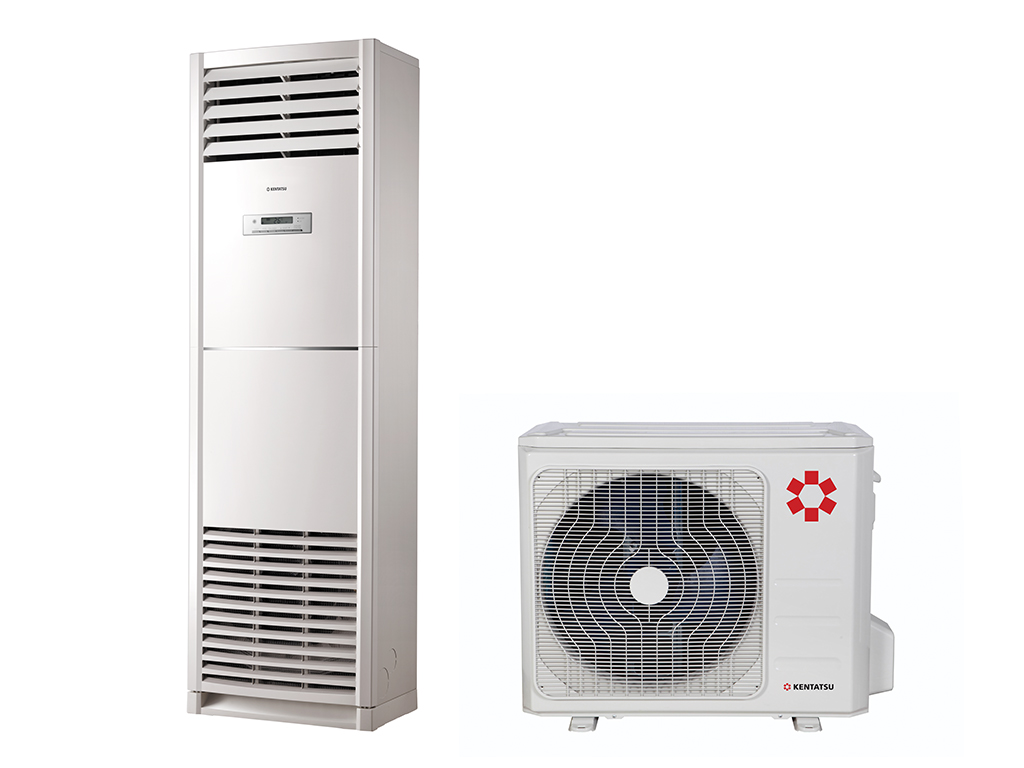 Напольный кондиционер Kentatsu KSFY70XFAN1/KSRY70HFAN1 - внешний вид, блок, пульт