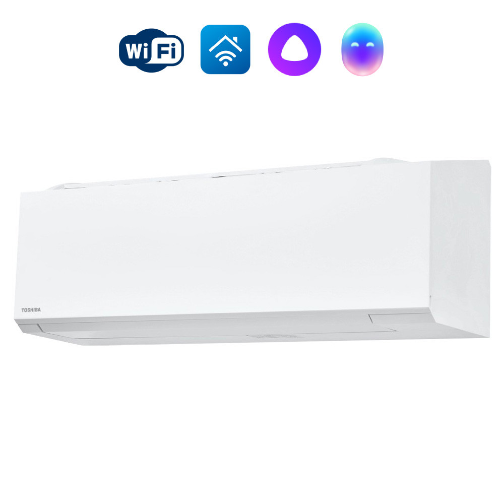 Сплит-система инверторного типа TOSHIBA Shorai Edge RAS-07J2VSG-EE комплект - внешний вид, блок, пульт
