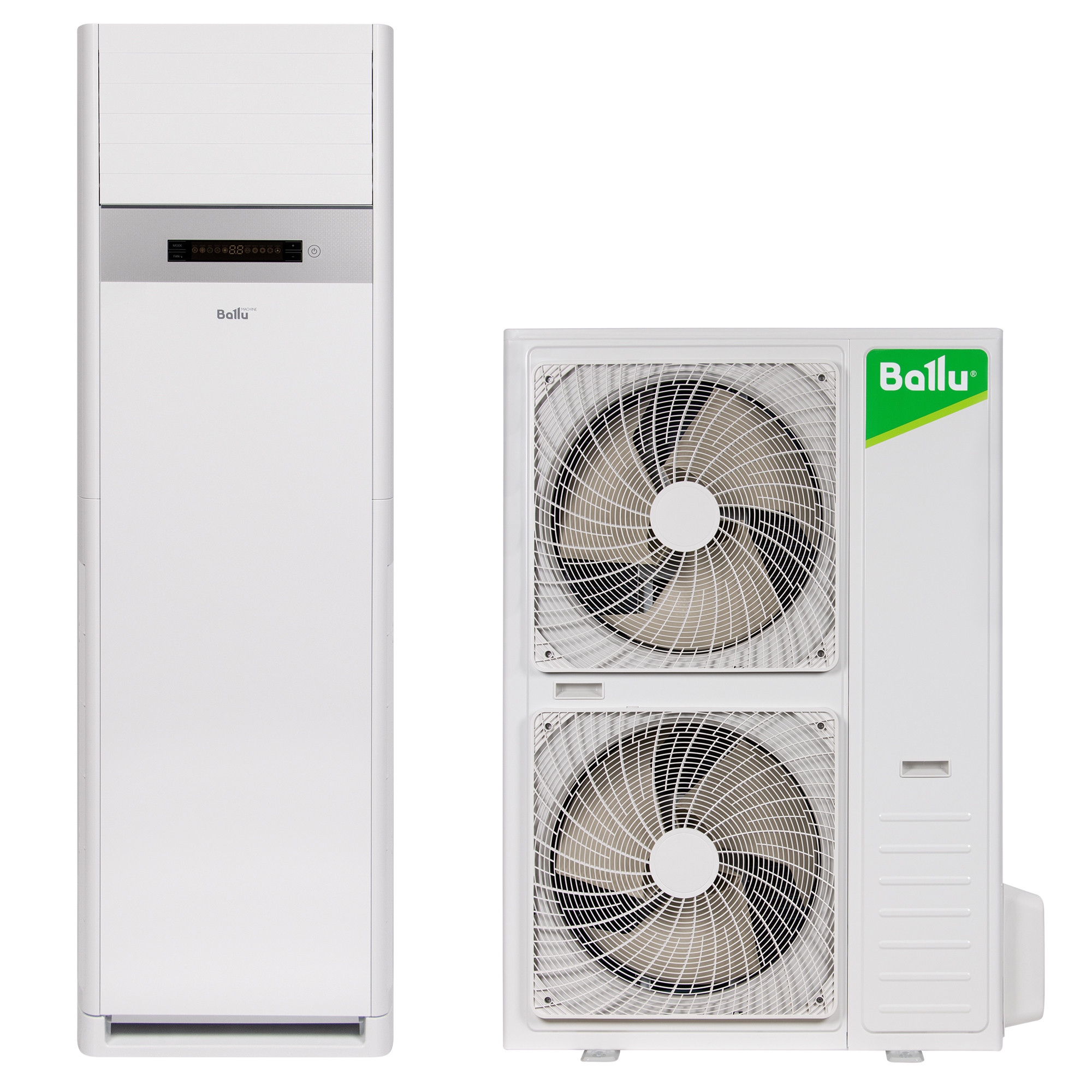 Сплит-система колонного типа Ballu Floor Standing BFS-60HN1 комплект - внешний вид, блок, пульт