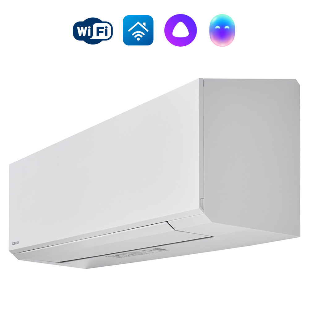 Сплит-система инверторного типа Toshiba Shorai Edge White RAS-B10G3KVSG-E/RAS-10J2AVSG-E1 комплект - внешний вид, блок, пульт