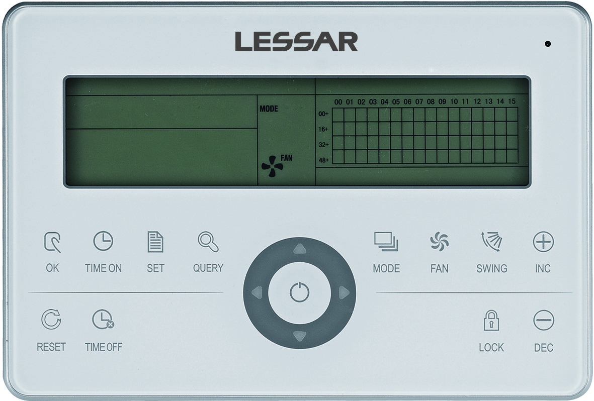 Пульт управления проводной LESSAR LZ-UPW7 - внешний вид, блок, пульт