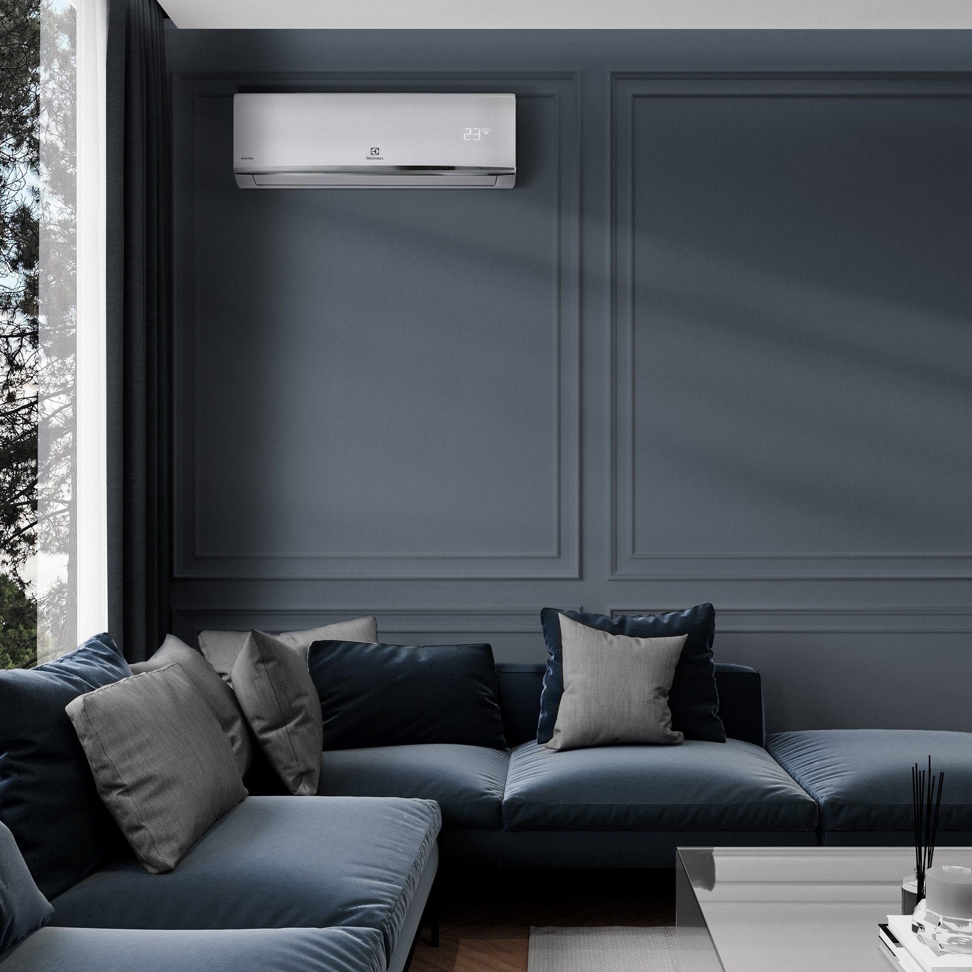 Сплит-система Electrolux Smartline EACS-07HSM/N8_V2 комплект - внешний вид, блок, пульт