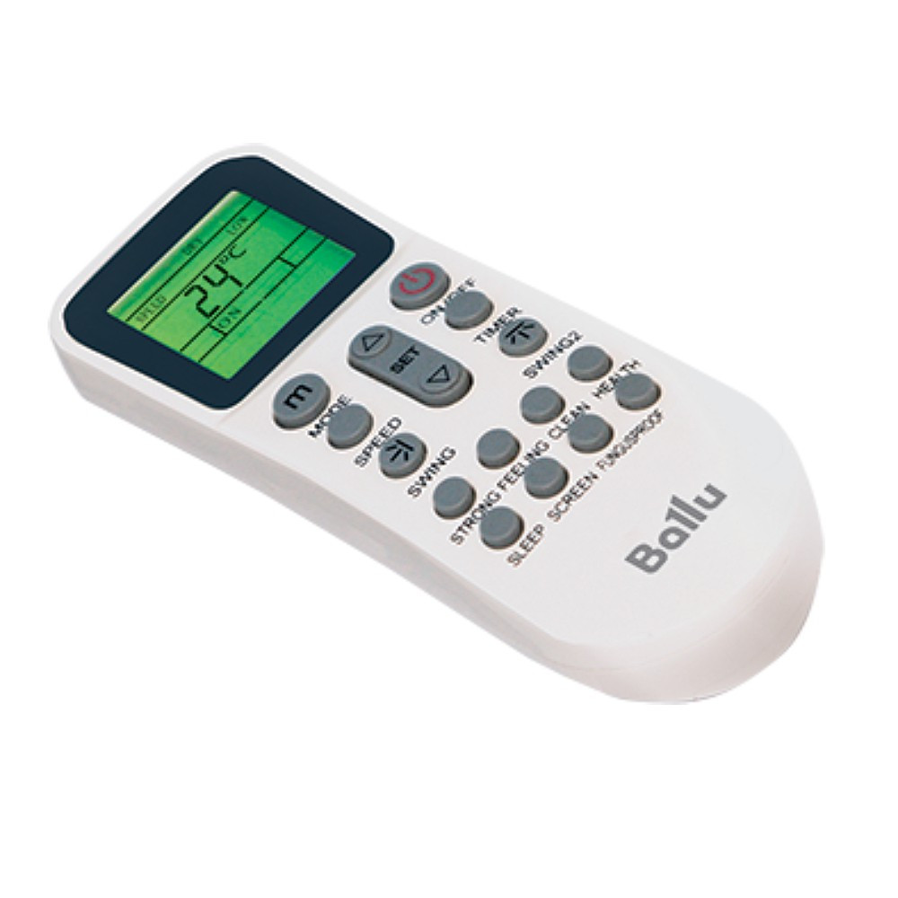 Комплект Ballu Machine BLC_C-12HN1_21Y (compact) полупромышленной сплит-системы, кассетного типа - внешний вид, блок, пульт