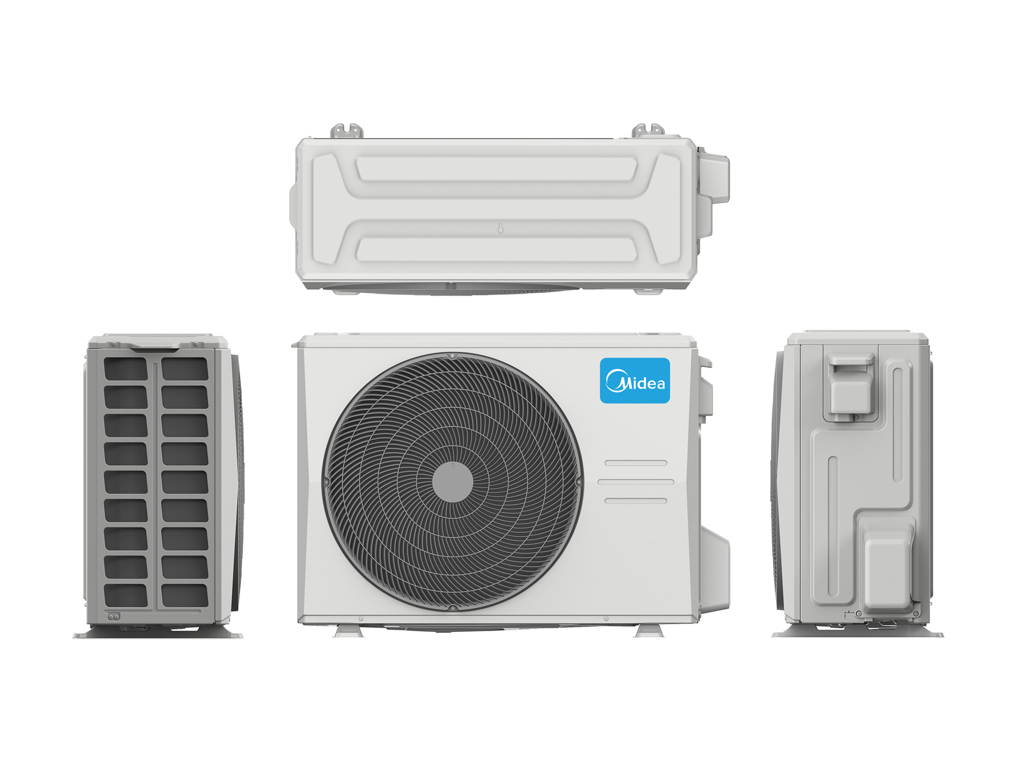 Наружный блок кондиционера Midea MOA1D-24FRN8G1 - внешний вид, блок, пульт
