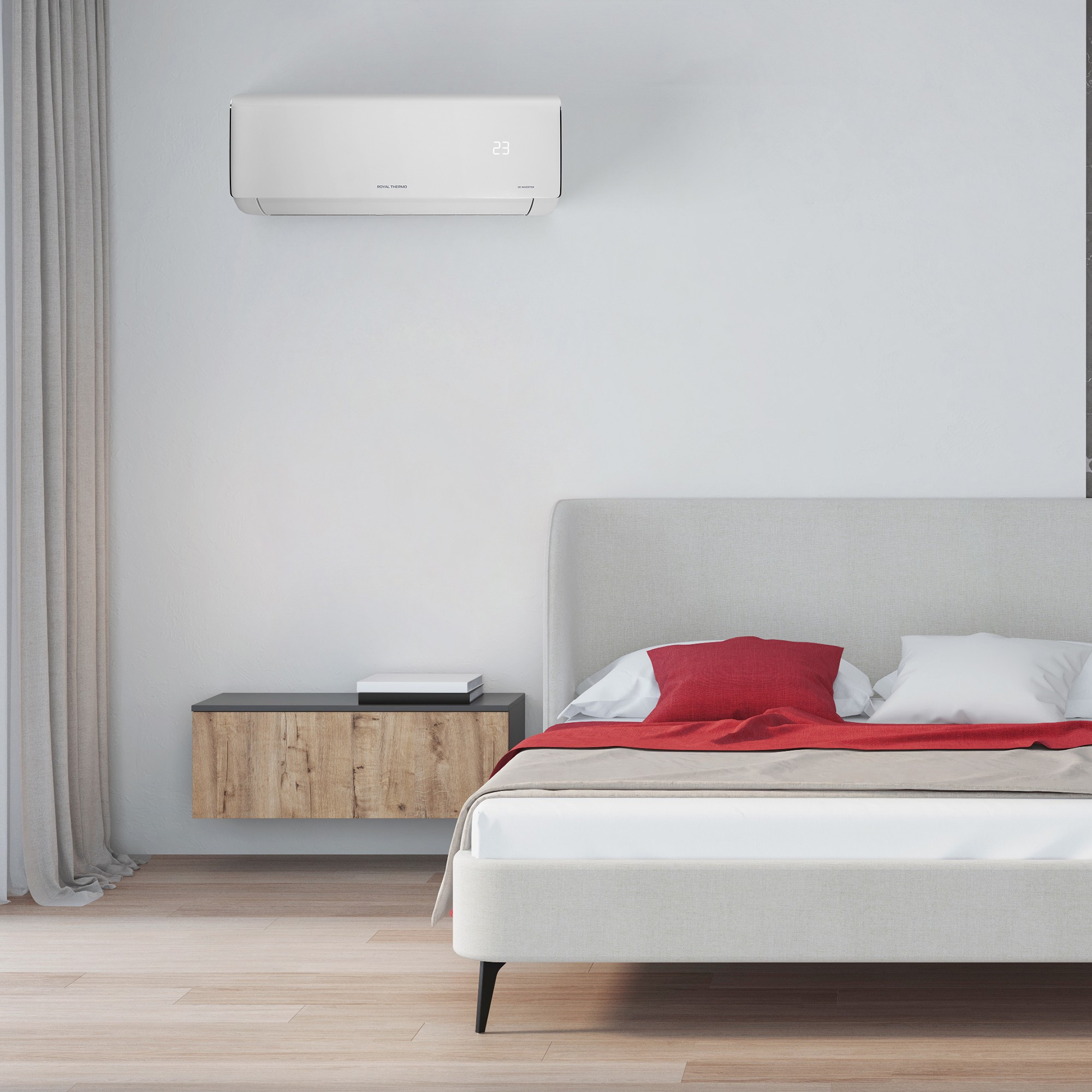 Сплит-система инверторного типа Royal Thermo Milano DC RTMI-07HN1 комплект - внешний вид, блок, пульт