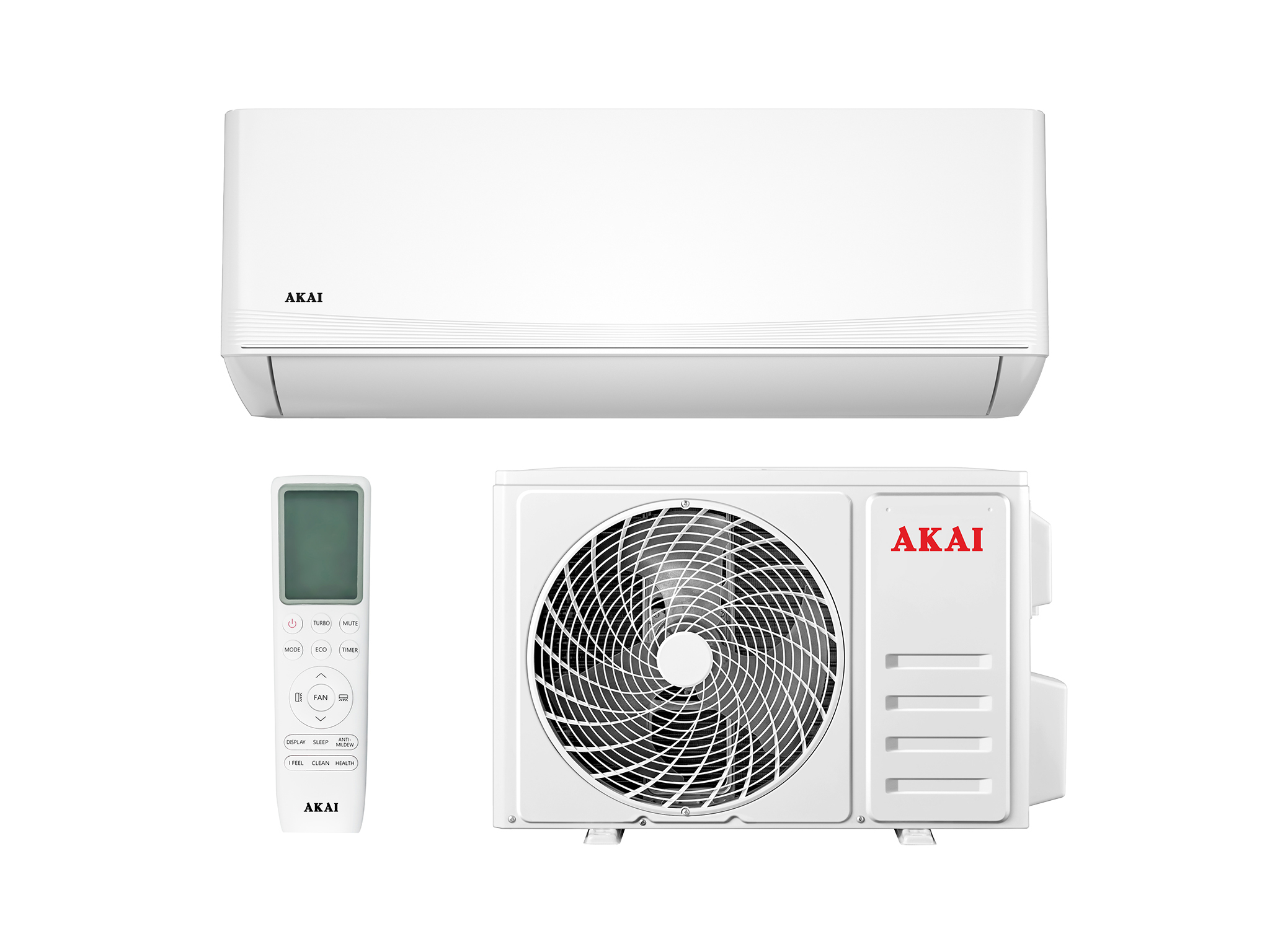 Бытовой кондиционер AKAI ASITA20HW/ASOTA20HW - внешний вид, блок, пульт