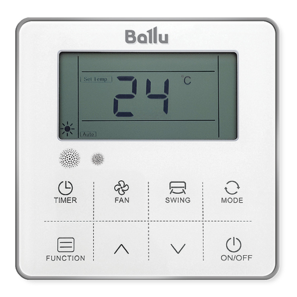 Блок внутренний Ballu BADI-FM/in-09HN8/EU инверторной мульти сплит-системы, канального типа - внешний вид, блок, пульт