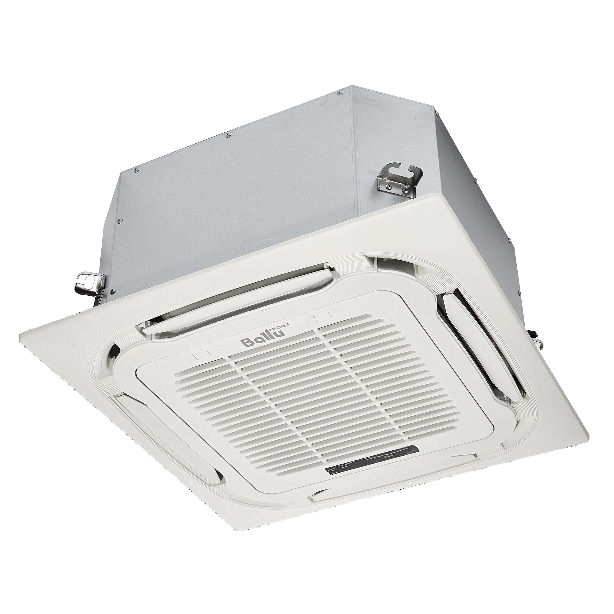 Комплект Ballu Machine BLC_C-18HN1_21Y (compact) полупромышленной сплит-системы, кассетного типа - внешний вид, блок, пульт
