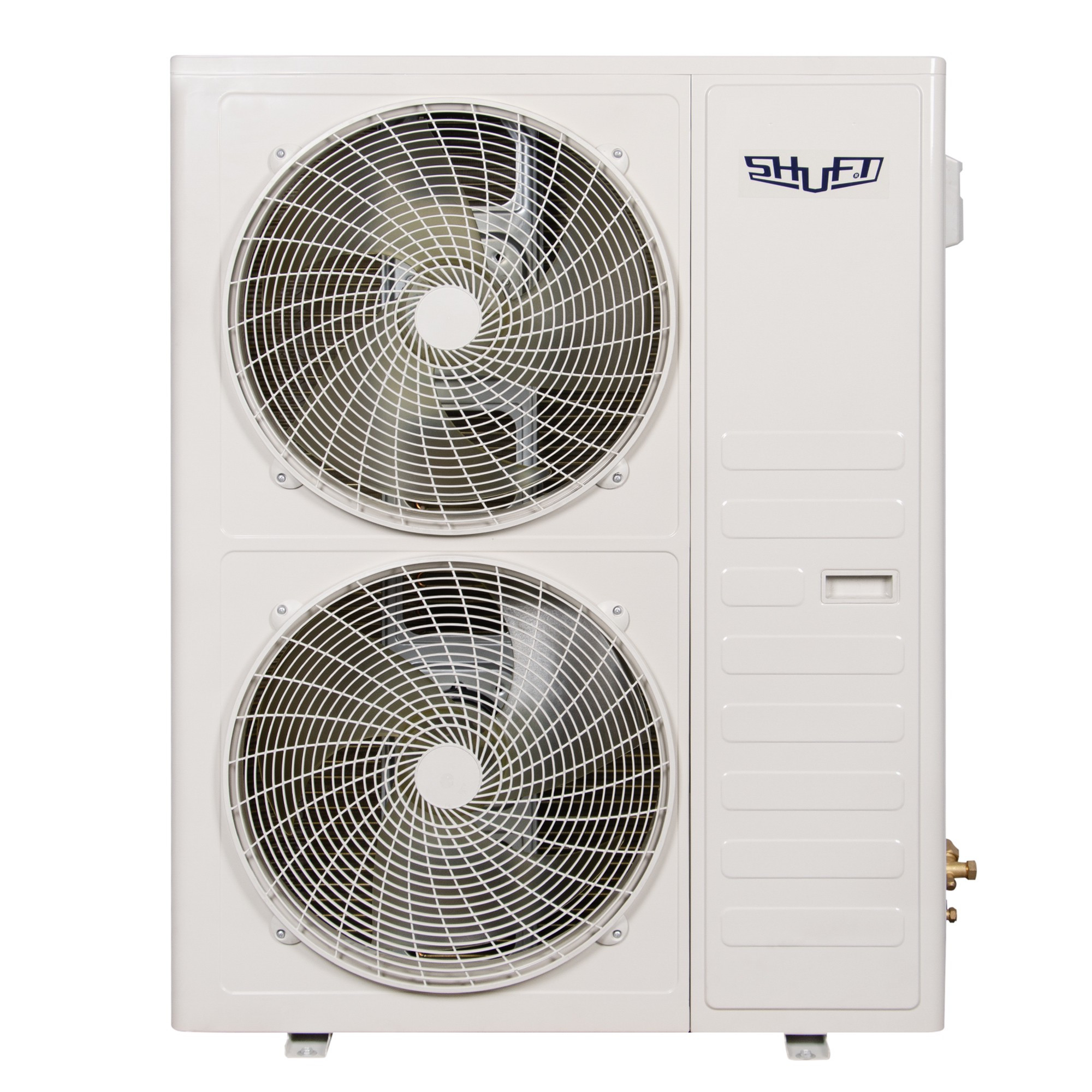 Комплект SHUFT SFLC_C-48HN1_V2 полупромышленной сплит-системы, кассетного типа - внешний вид, блок, пульт