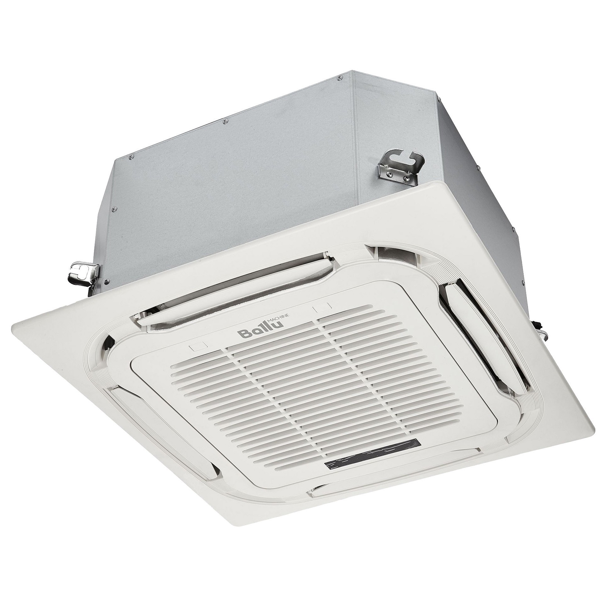 Комплект Ballu Machine BLC_C-12HN1_21Y (compact) полупромышленной сплит-системы, кассетного типа - внешний вид, блок, пульт