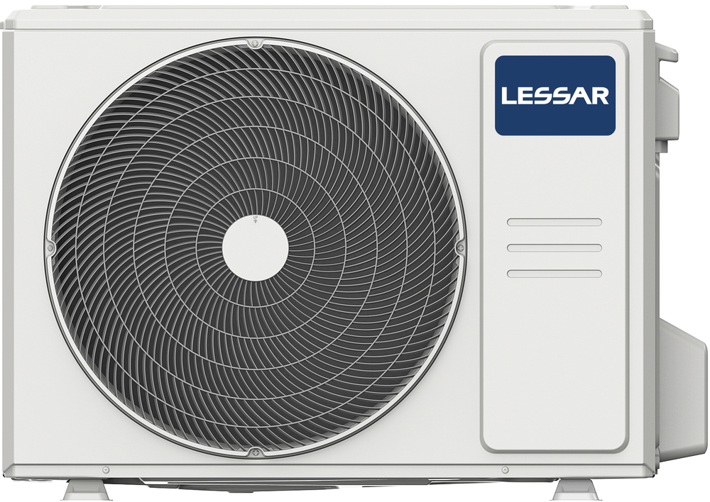 Сплит-система LESSAR LS-HE24KDE2/LU-HE24KDE2 - внешний вид, блок, пульт