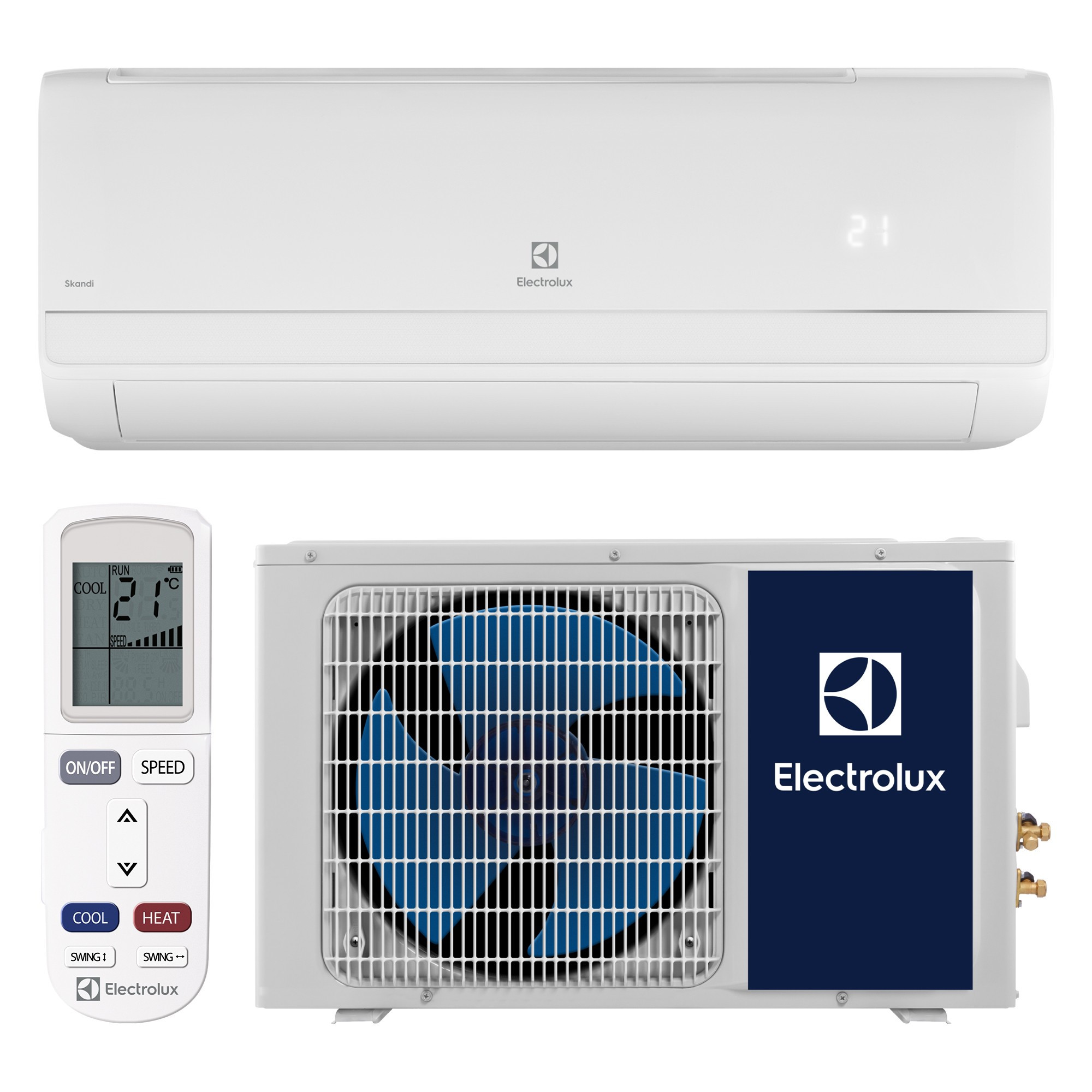 Сплит-система Electrolux Skandi EACS-09HSK/N3_24Y комплект - внешний вид, блок, пульт