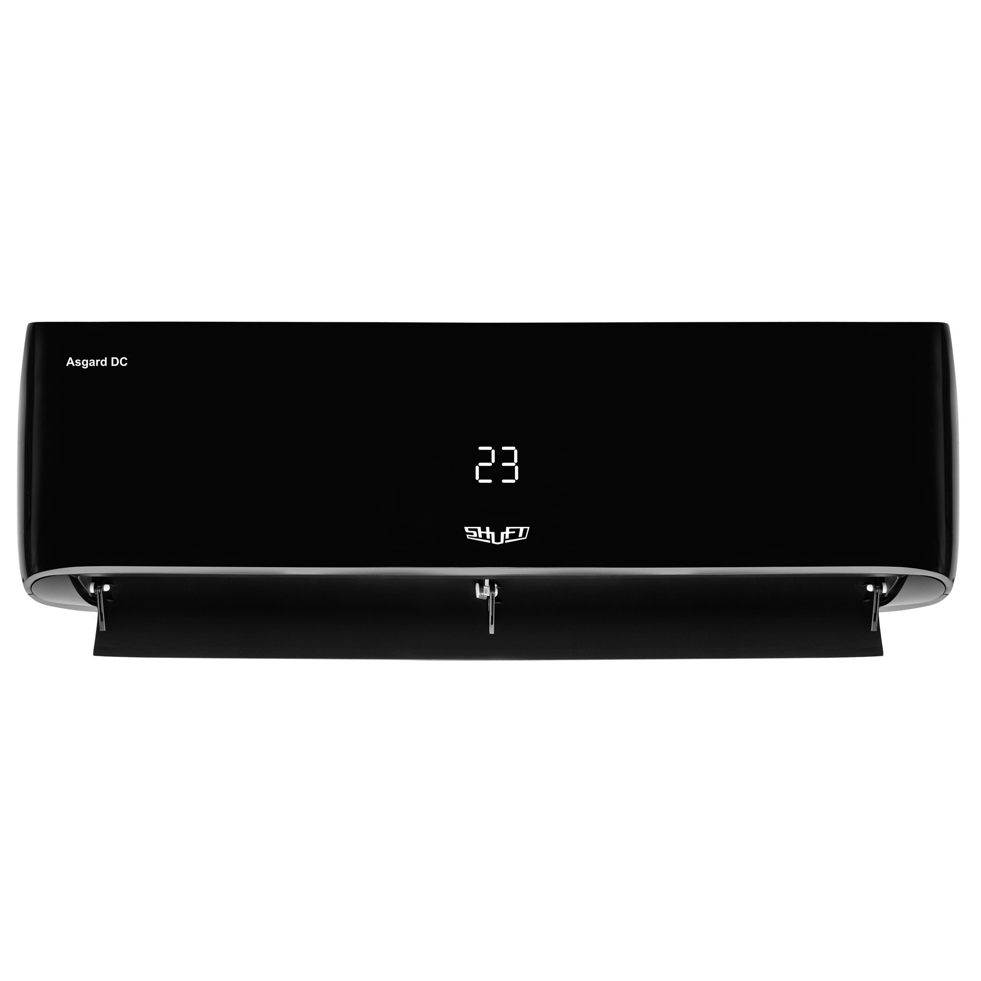 Сплит-система инверторного типа SHUFT Asgard DC Black SFTHAI-12HN8/BL комплект - внешний вид, блок, пульт
