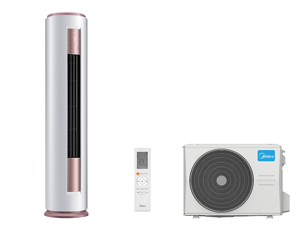 Напольный кондиционер Midea MFYA400-24ARFN1-Q/MOX401UL-24AFN1-Q - внешний вид, блок, пульт