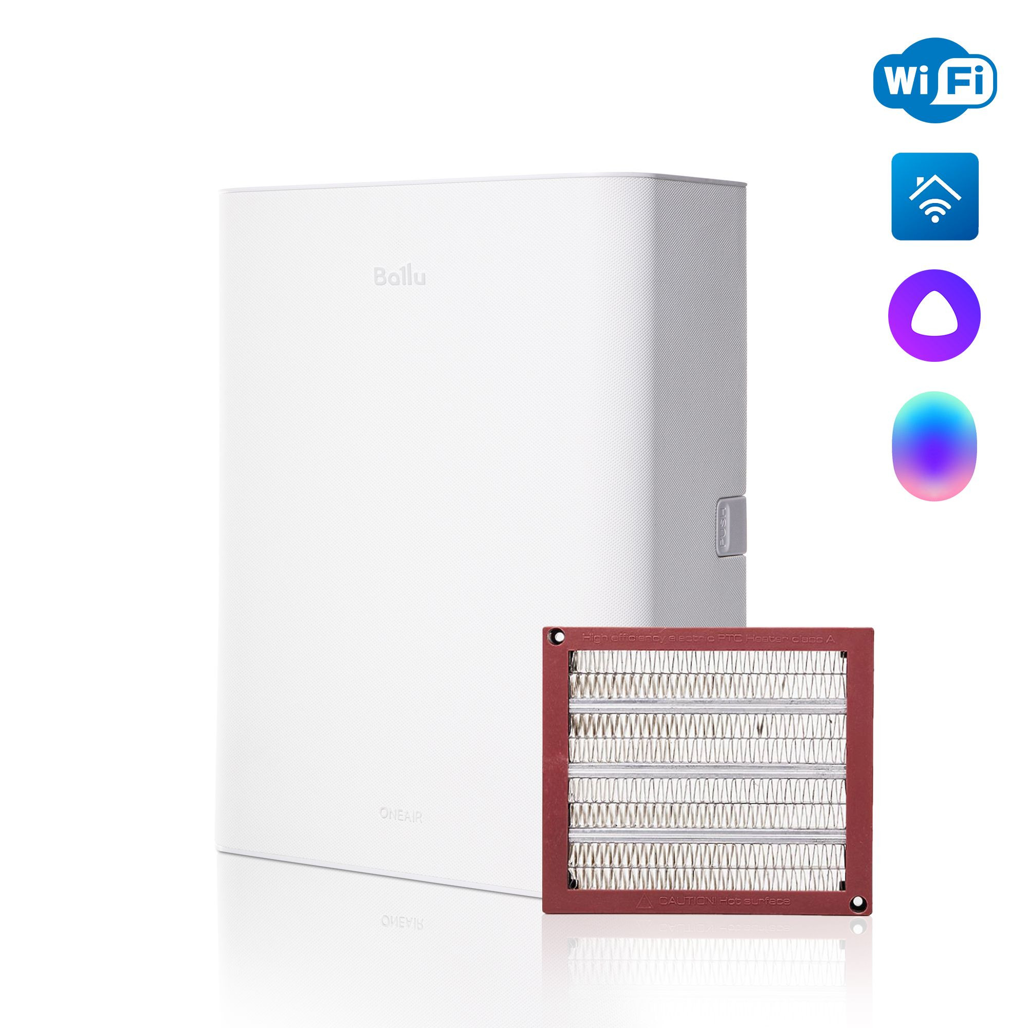 Очиститель воздуха приточный Ballu ONEAIR ASP-100WH белый - внешний вид